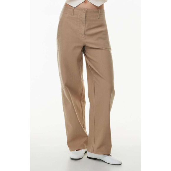 Aritzia Pants - Aritzia Wilfred Free Ascendent Pant High Waisted Cotton  Utility Gold Size 8